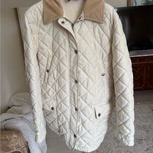Ralph Lauren Quilted Jacket with Tan Collar